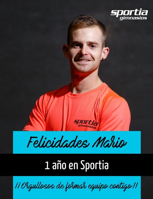 Mario cumple 1 año en Sportia